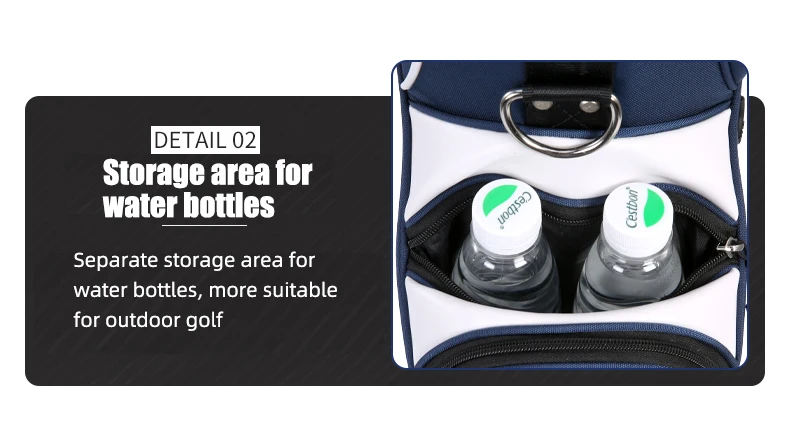  Nylon Sunday Golf Stand Gunbeutel wasserdichte Golfbeutel mit Ständer