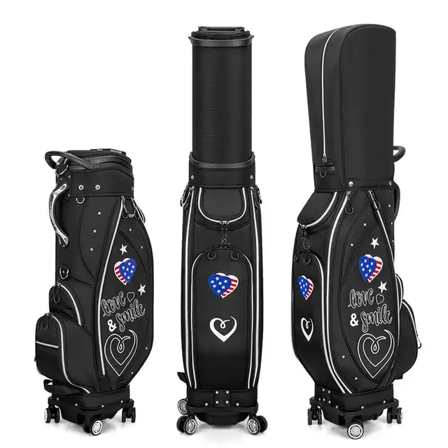 Custom Womens Golf Reisetasche wasserdichte Golfbeutel mit Rädern