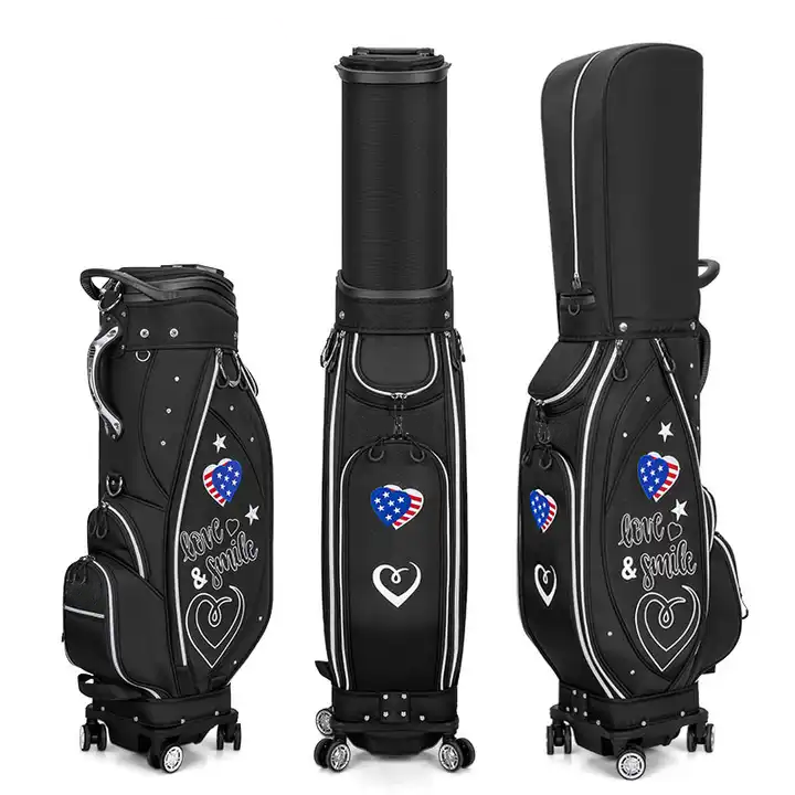 Custom Womens Golf Reisetasche wasserdichte Golfbeutel mit Rädern