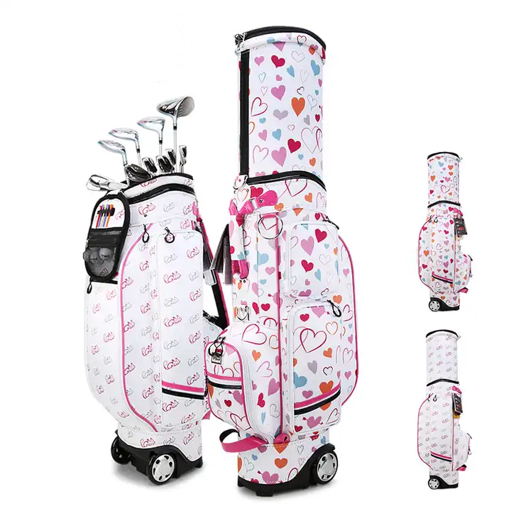  Große Rad Golf Reisetasche Regenschirm Damen Versenkbare Golfbeutel zum Verkauf